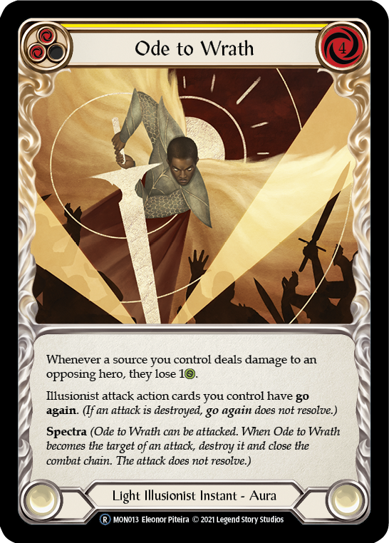 Ode to Wrath [Monarch Unlimited] Unlimited Rainbow Foil