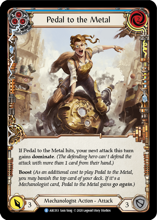 Pedal to the Metal (Blue) [Arcane Rising Unlimited] Unlimited Normal