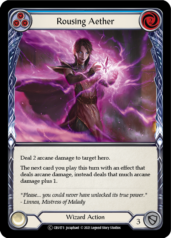 Rousing Aether (Blue) [Crucible of War Unlimited] Unlimited Normal