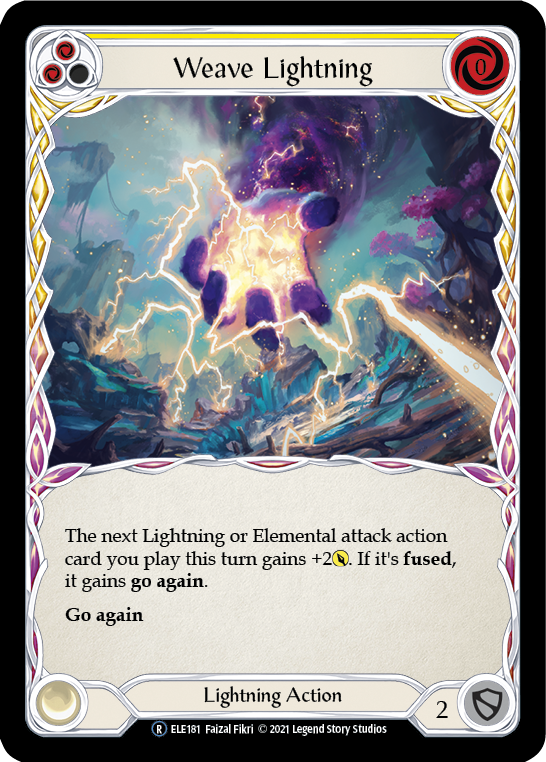 Weave Lightning (Yellow) [Tales of Aria Unlimited] Unlimited Rainbow Foil