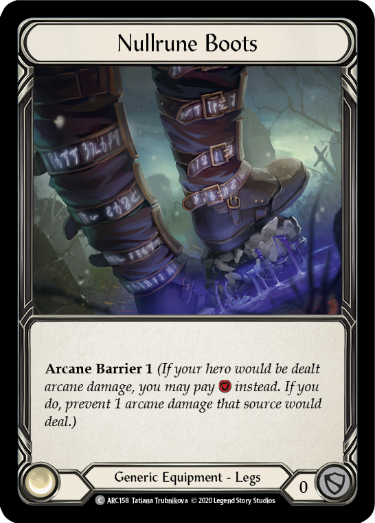 Nullrune Boots [Arcane Rising Unlimited] Unlimited Rainbow Foil
