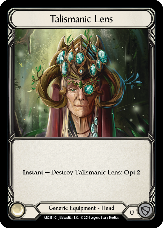 Talismanic Lens [Arcane Rising 1st Edition] 1st Edition Cold Foil