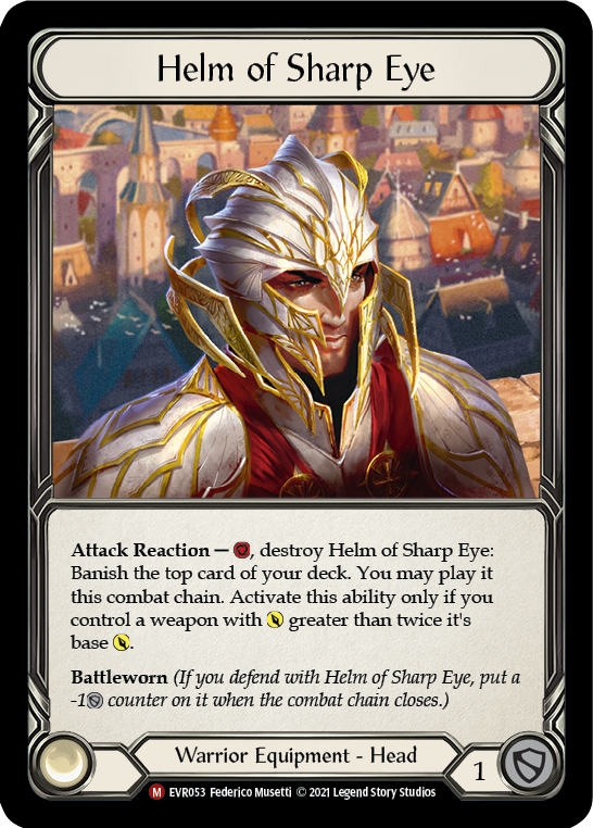 Helm of Sharp Eye [Everfest] 1st Edition Cold Foil