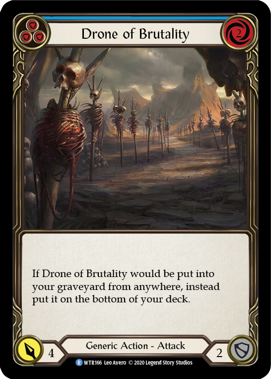 Drone of Brutality (Blue) [Welcome to Rathe Unlimited] Unlimited Rainbow Foil