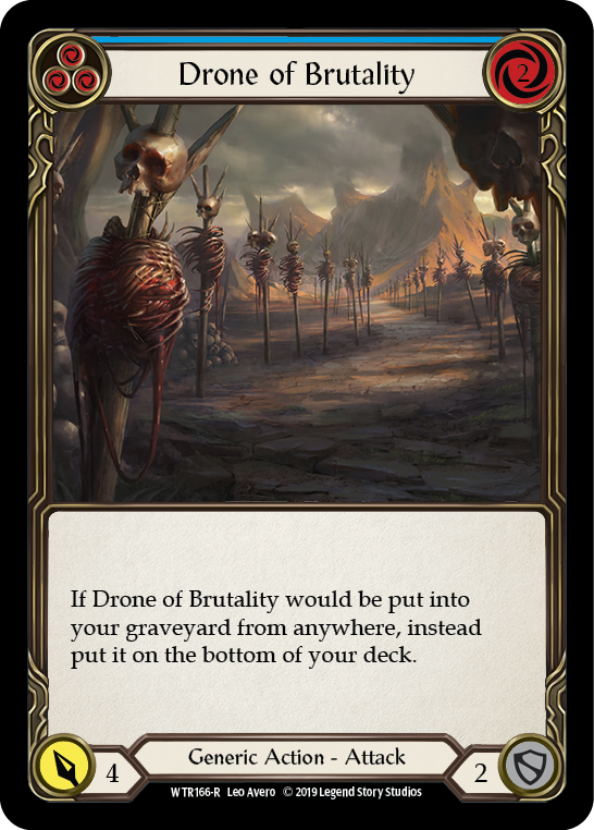 Drone of Brutality (Blue) [Welcome to Rathe 1st Edition] Alpha Print Rainbow Foil