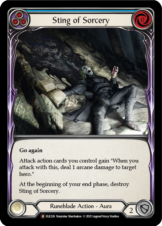 Sting of Sorcery [Tales of Aria Unlimited] Unlimited Rainbow Foil