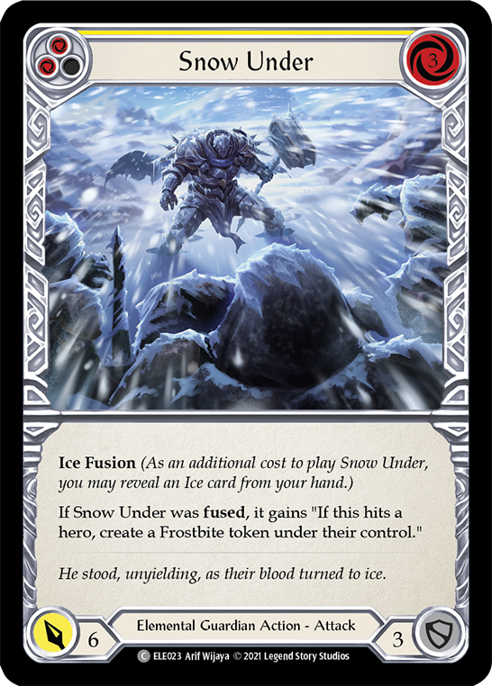 Snow Under (Yellow) [Tales of Aria 1st Edition] 1st Edition Rainbow Foil