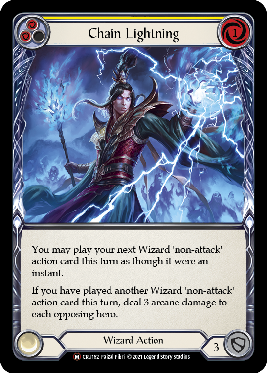 Chain Lightning [Crucible of War Unlimited] Unlimited Rainbow Foil