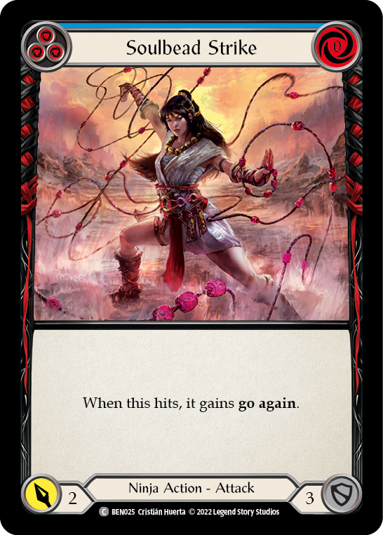Soulbead Strike (Blue) [Outsiders] (Benji Blitz Deck)