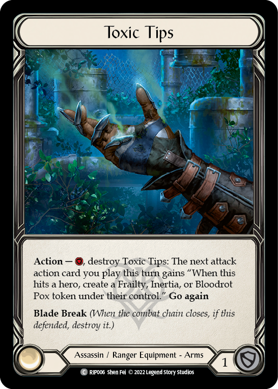 Toxic Tips [Outsiders] (Riptide Blitz Deck)