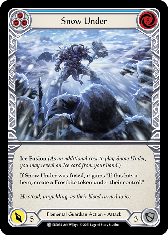 Snow Under (Blue) [Tales of Aria 1st Edition] 1st Edition Rainbow Foil