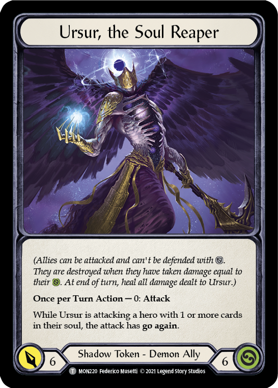 Blasmophet, the Soul Harvester // Ursur, the Soul Reaper [Monarch 1st Edition] 1st Edition Normal