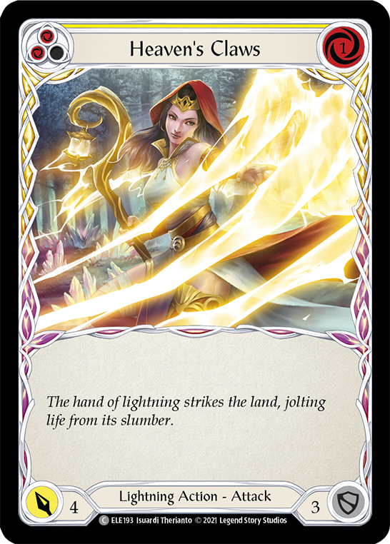 Heaven's Claws (Yellow) [Tales of Aria 1st Edition] 1st Edition Rainbow Foil