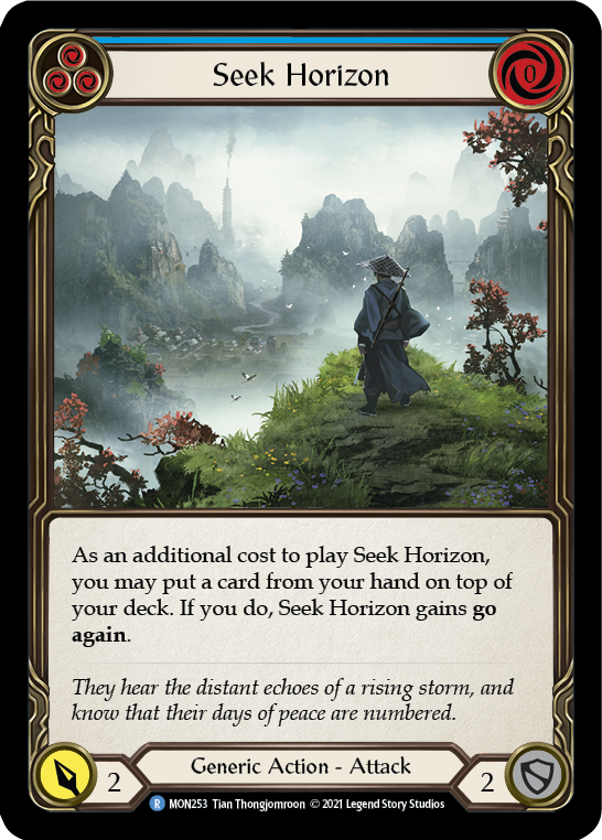 Seek Horizon (Blue) [Monarch 1st Edition] 1st Edition Normal