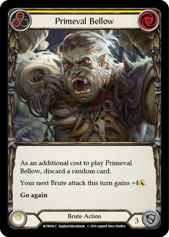 Primeval Bellow (Yellow) [Welcome to Rathe 1st Edition] Alpha Print Rainbow Foil