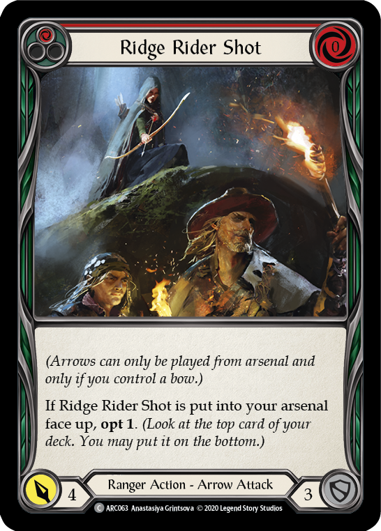 Ridge Rider Shot (Red) [Arcane Rising Unlimited] Unlimited Normal