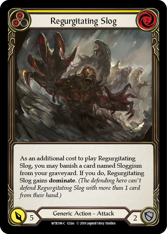 Regurgitating Slog (Yellow) [Welcome to Rathe 1st Edition] Alpha Print Rainbow Foil