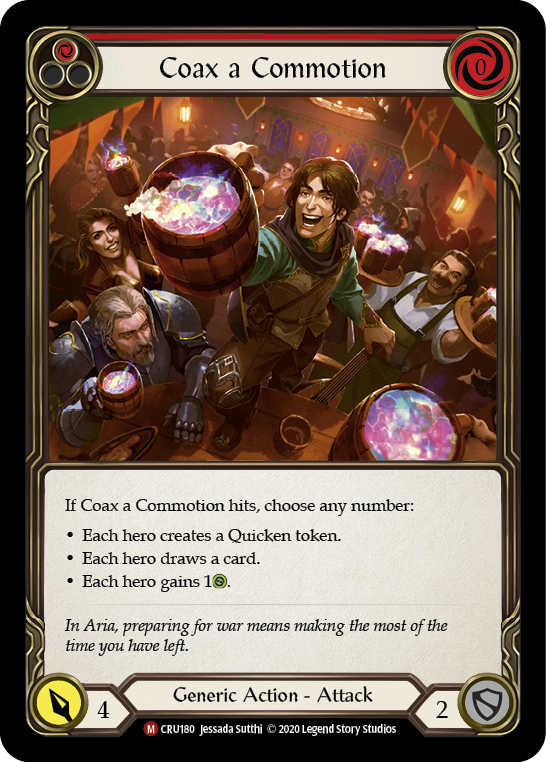 Coax a Commotion [Crucible of War 1st Edition] 1st Edition Rainbow Foil