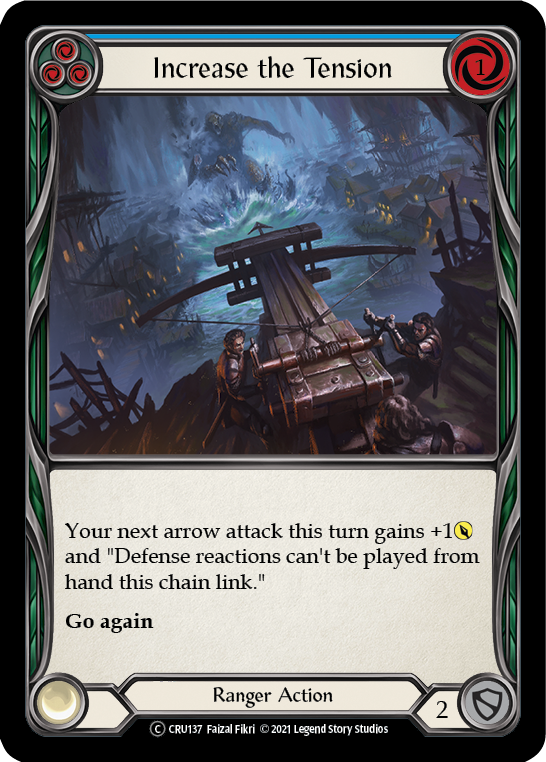 Increase the Tension (Blue) [Crucible of War Unlimited] Unlimited Rainbow Foil