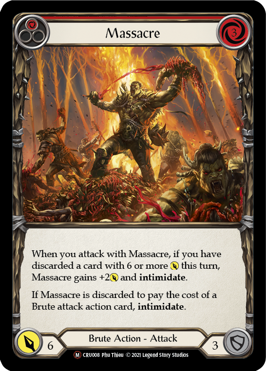 Massacre [Crucible of War Unlimited] Unlimited Rainbow Foil