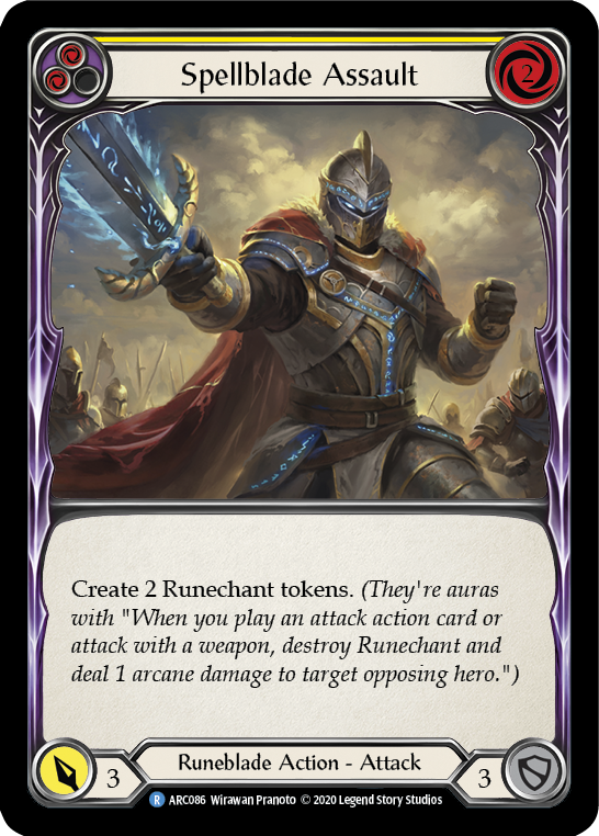 Spellblade Assault (Yellow) [Arcane Rising Unlimited] Unlimited Normal