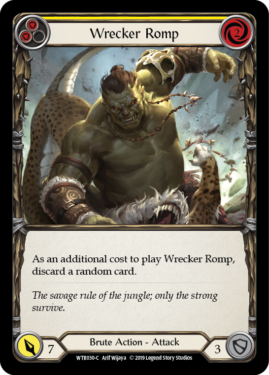 Wrecker Romp (Yellow) [Welcome to Rathe 1st Edition] Alpha Print Rainbow Foil
