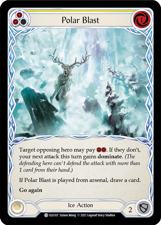 Polar Blast (Yellow) [Tales of Aria 1st Edition] 1st Edition Rainbow Foil
