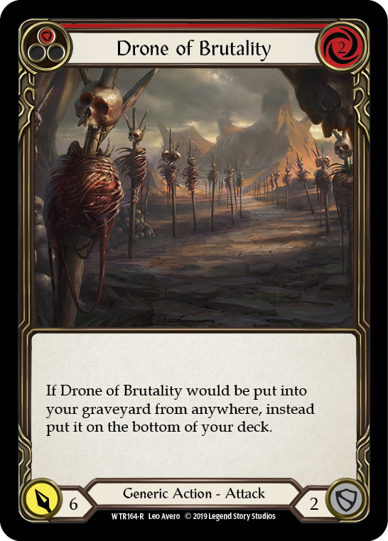 Drone of Brutality (Red) [Welcome to Rathe 1st Edition] Alpha Print Rainbow Foil