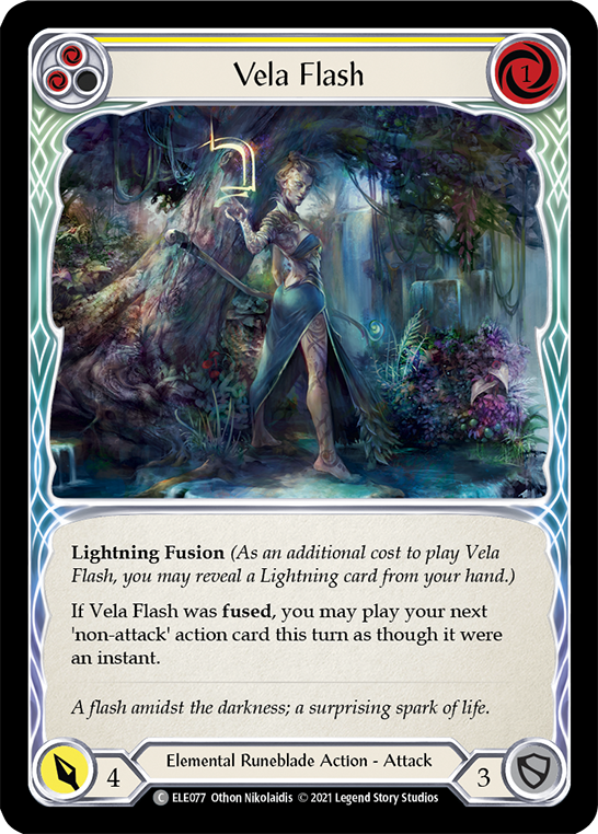 Vela Flash (Yellow) [Tales of Aria 1st Edition] 1st Edition Rainbow Foil