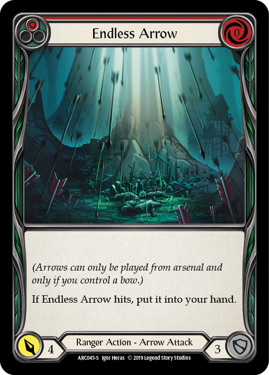 Endless Arrow [Arcane Rising 1st Edition] 1st Edition Rainbow Foil