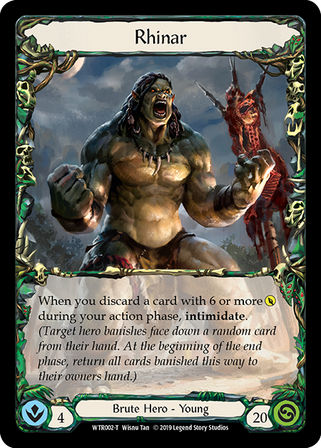 Rhinar // Rhinar, Reckless Rampage [Welcome to Rathe 1st Edition] Alpha Print Normal