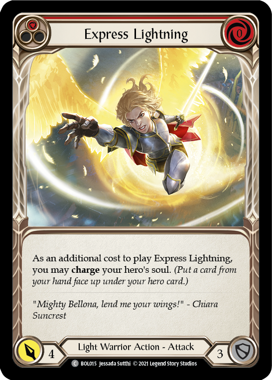 Express Lightning (Red) [Monarch Blitz Deck]
