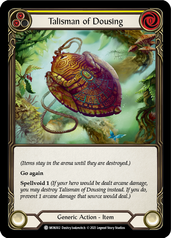 Talisman of Dousing [Monarch 1st Edition] 1st Edition Rainbow Foil