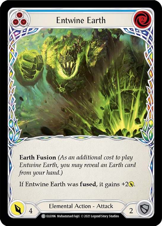 Entwine Earth (Blue) [Tales of Aria 1st Edition] 1st Edition Rainbow Foil