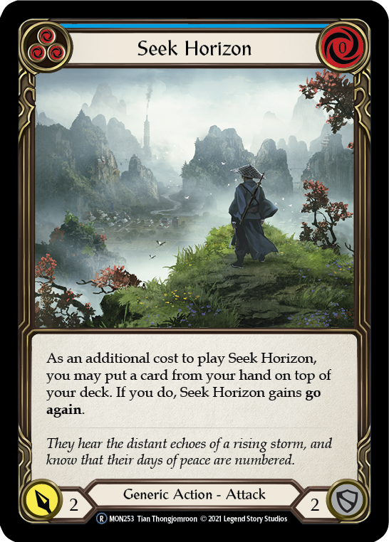 Seek Horizon (Blue) [Monarch Unlimited] Unlimited Rainbow Foil