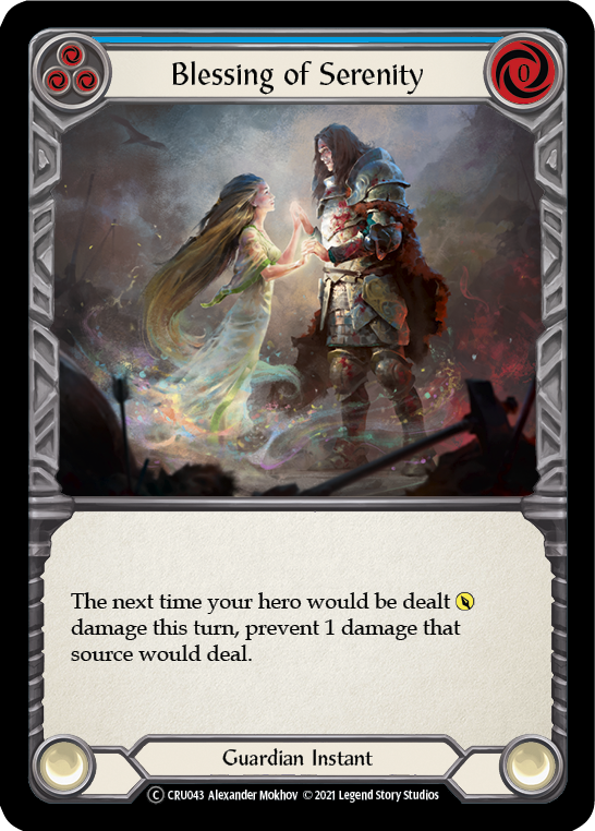 Blessing of Serenity (Blue) [Crucible of War Unlimited] Unlimited Normal