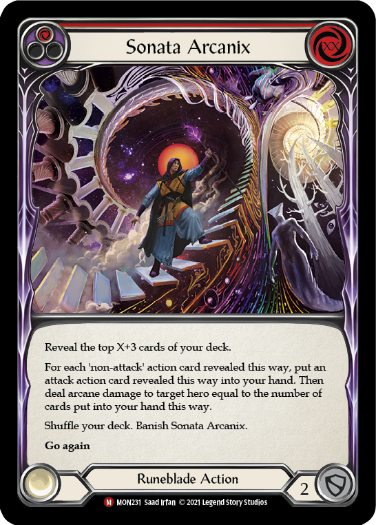 Sonata Arcanix [Monarch 1st Edition] 1st Edition Rainbow Foil