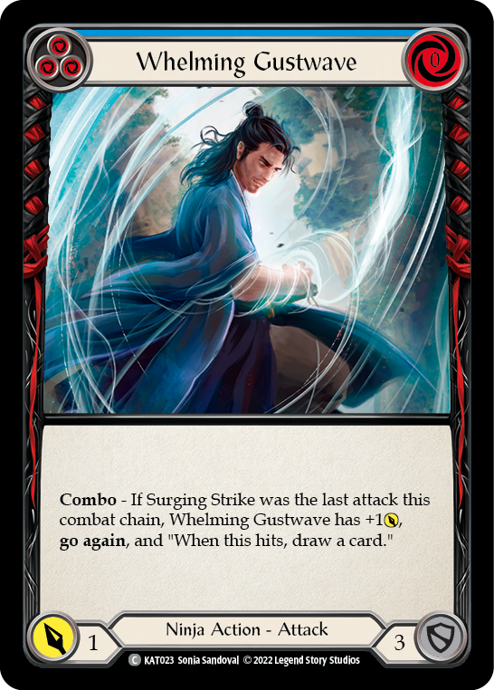 Whelming Gustwave (Blue) [Outsiders] (Katsu Blitz Deck)