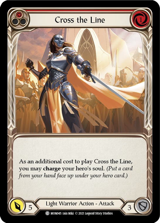 Cross the Line (Red) [Monarch 1st Edition] 1st Edition Normal