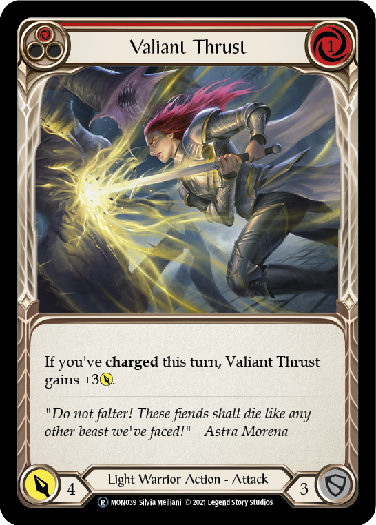 Valiant Thrust (Red) [Monarch Unlimited] Unlimited Normal