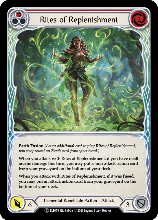 Rites of Replenishment (Red) [Tales of Aria Unlimited] Unlimited Rainbow Foil