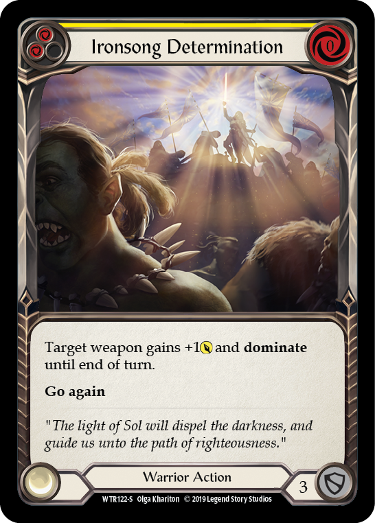 Ironsong Determination [Welcome to Rathe 1st Edition] Alpha Print Rainbow Foil