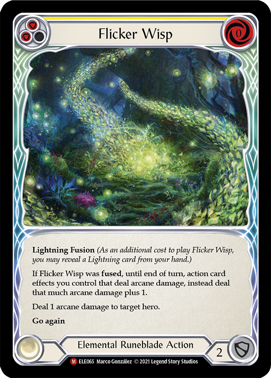Flicker Wisp [Tales of Aria 1st Edition] 1st Edition Rainbow Foil