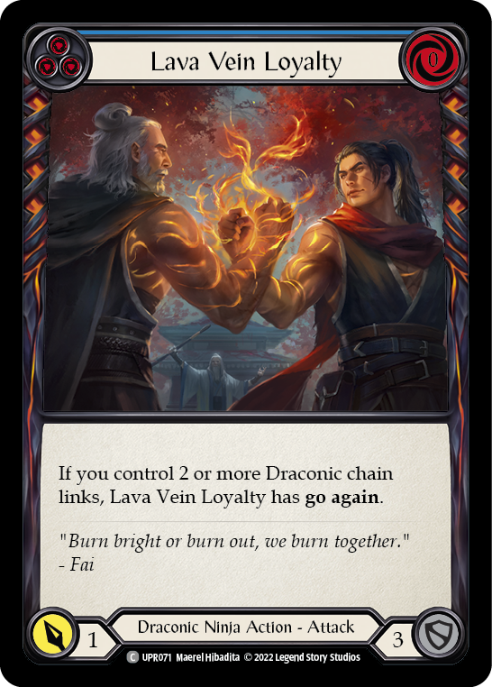 Lava Vein Loyalty (Blue) [Uprising] Rainbow Foil