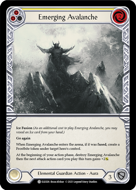 Emerging Avalanche (Yellow) [Tales of Aria 1st Edition] 1st Edition Normal