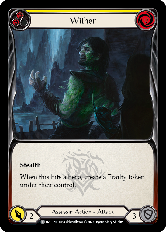 Wither (Yellow) [Outsiders] (Uzuri Blitz Deck)