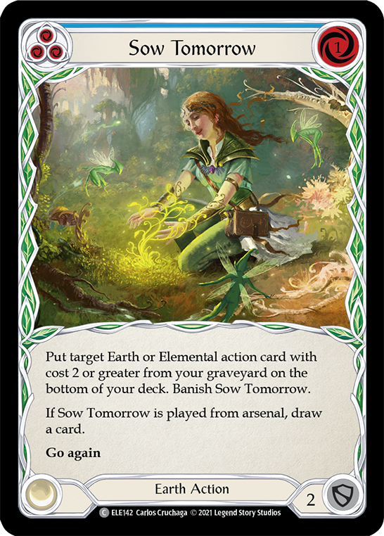Sow Tomorrow (Blue) [Tales of Aria 1st Edition] 1st Edition Rainbow Foil