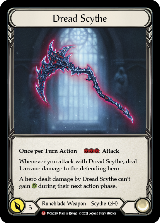 Dread Scythe [Monarch 1st Edition] 1st Edition Normal