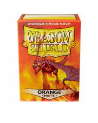 Dragon Shield Sleeves Matte Orange 100ct