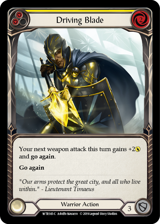 Driving Blade (Yellow) [Welcome to Rathe 1st Edition] Alpha Print Rainbow Foil
